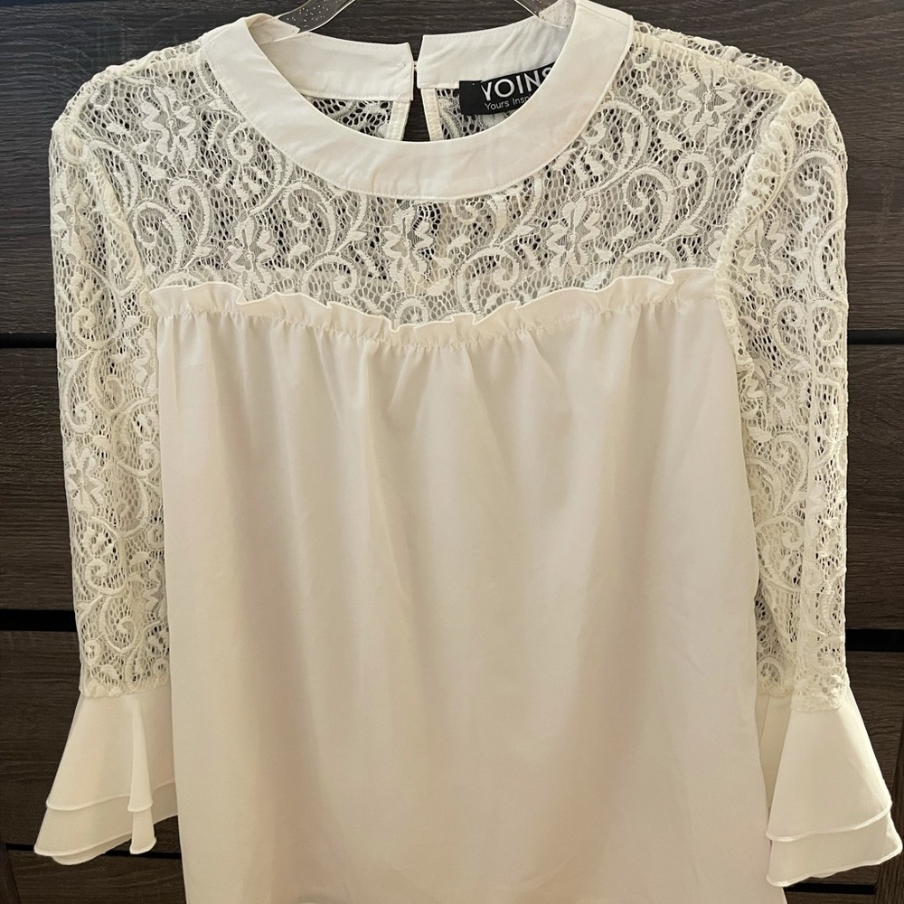White Lace Blouse